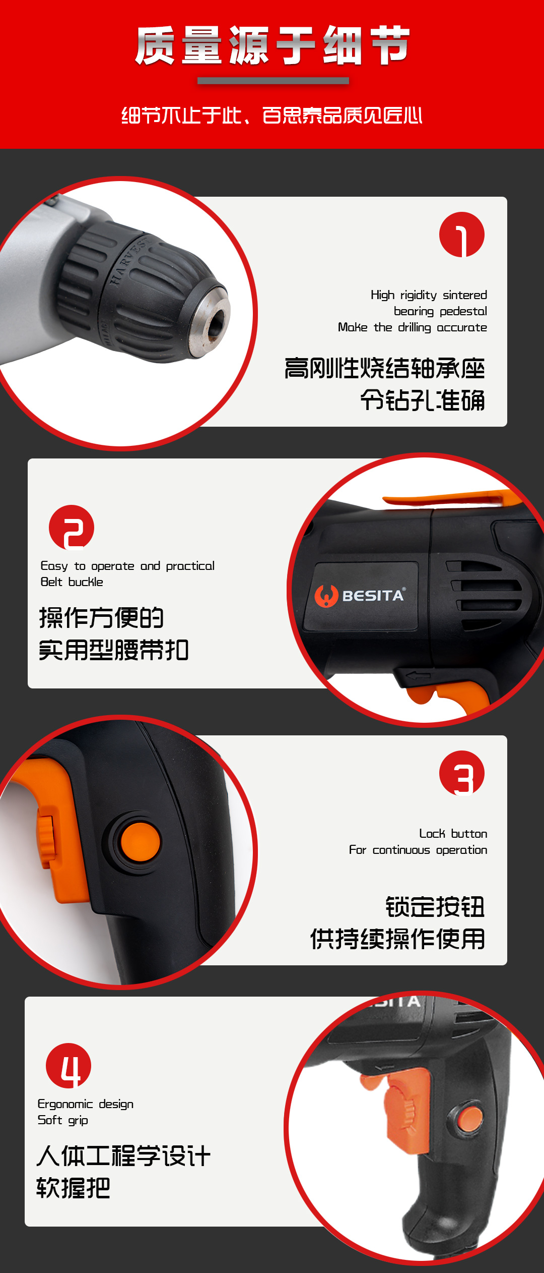 銳不可當|一機多能交流電鉆 E-103