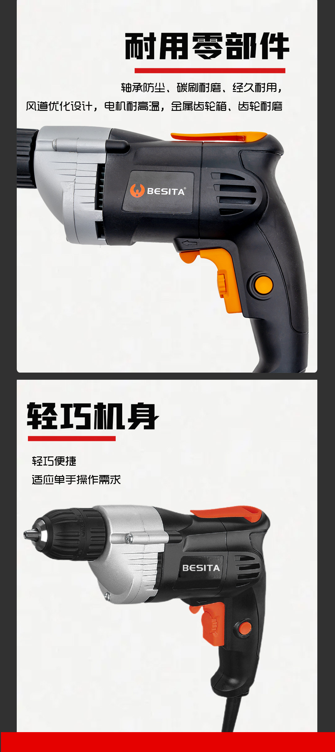 銳不可當|一機多能交流電鉆 E-103